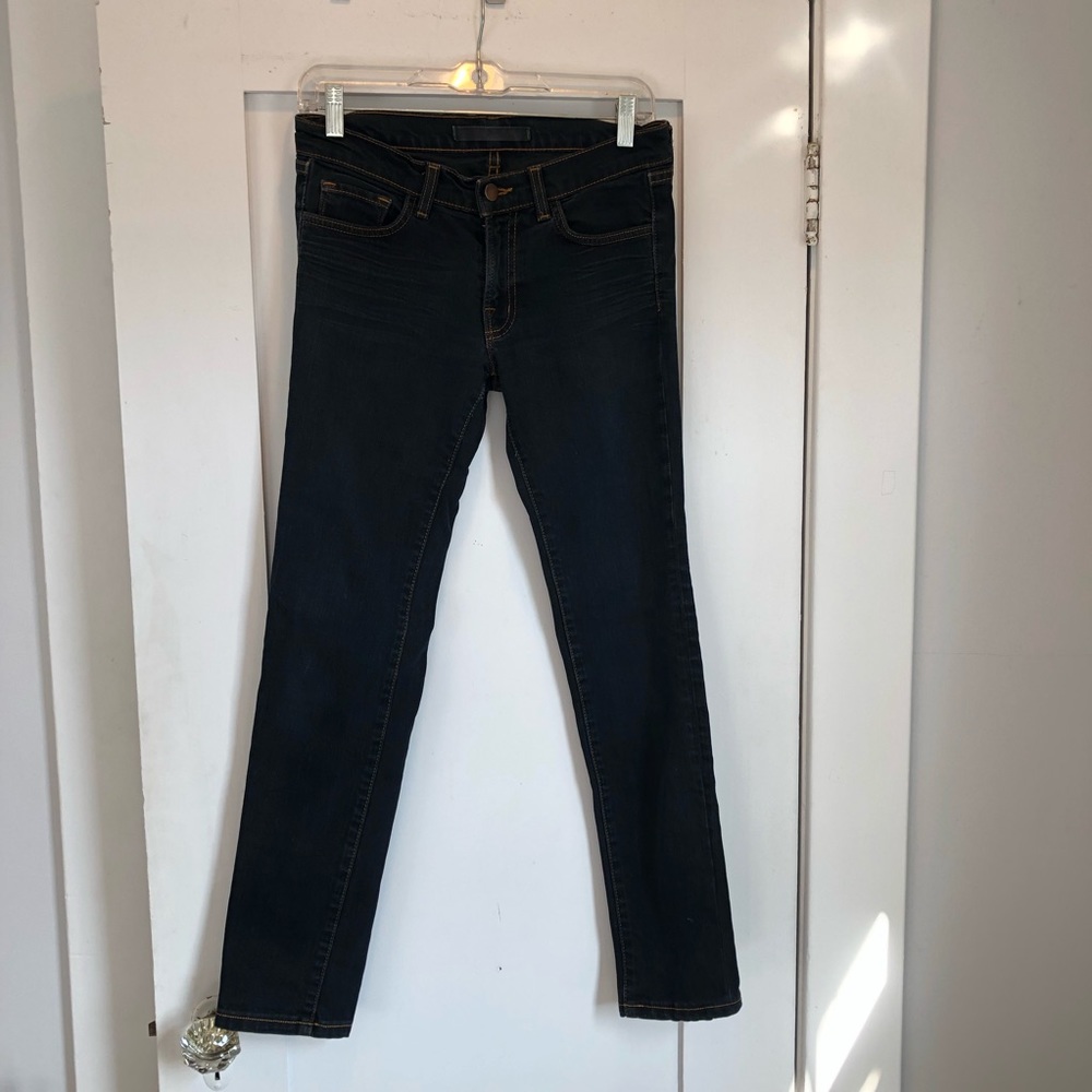 J Brand Dark Blue Relaxed Fit Jeans